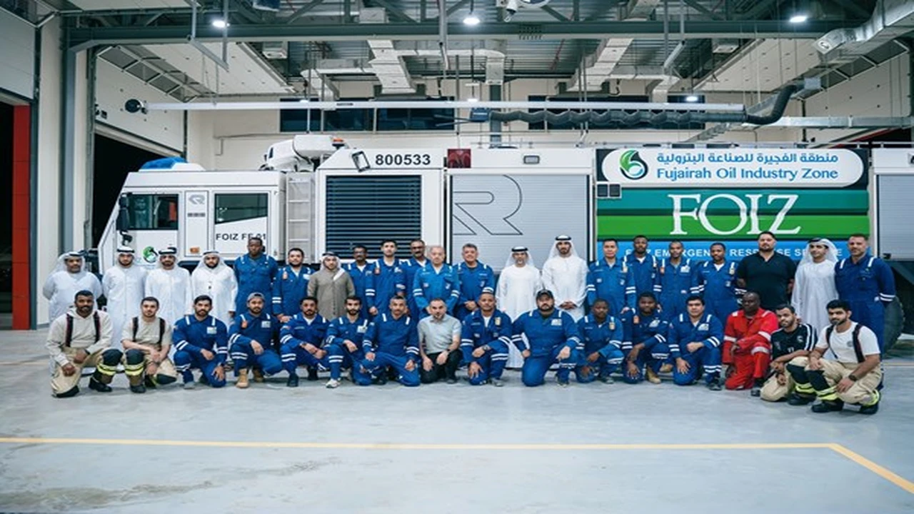 سهيل المزروعي يراجع جاهزية منظومة الطوارئ في منطقة الفجيرة للصناعة البترولية الوطنية